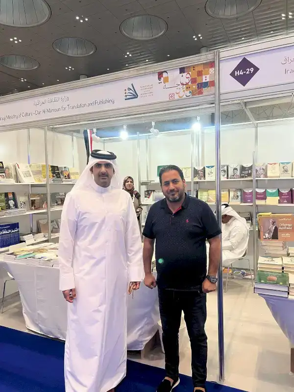 وزير الثقافة القطري في جناح وزارة الثقافة والسياحة والآثار